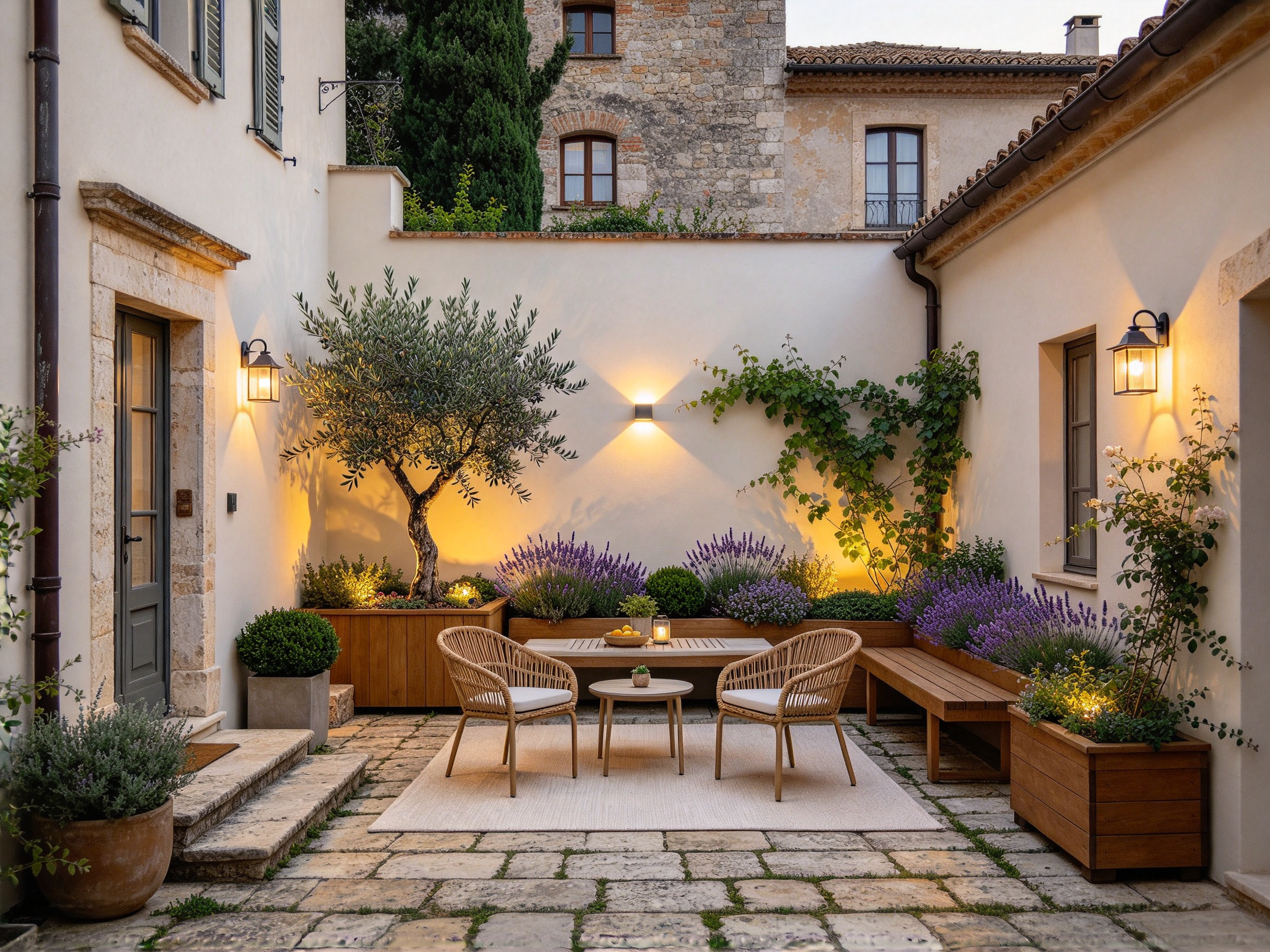 AI Courtyard Design review by homeowner - after generation