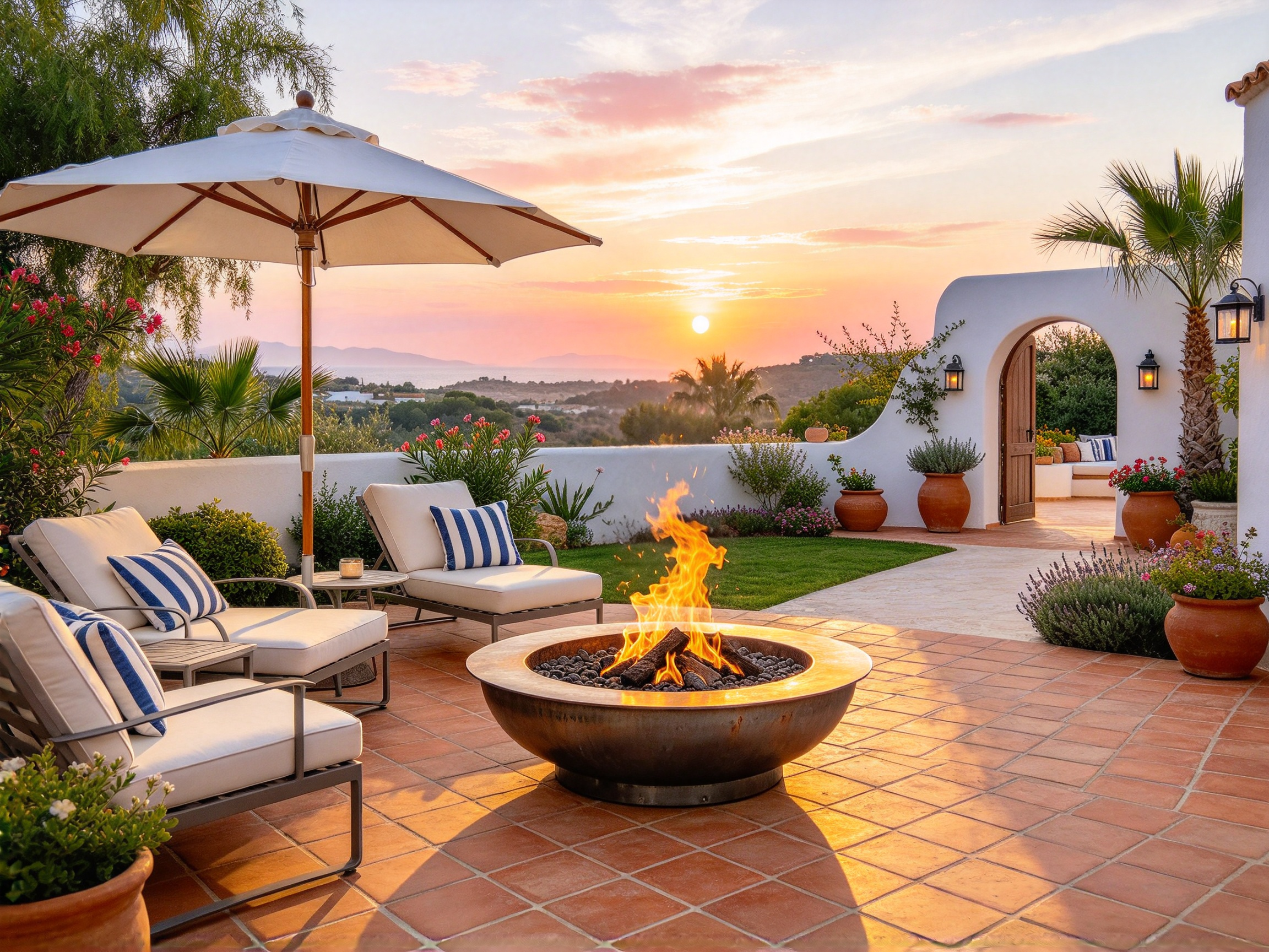 AI fire pit design review by garden renovator - After generation
