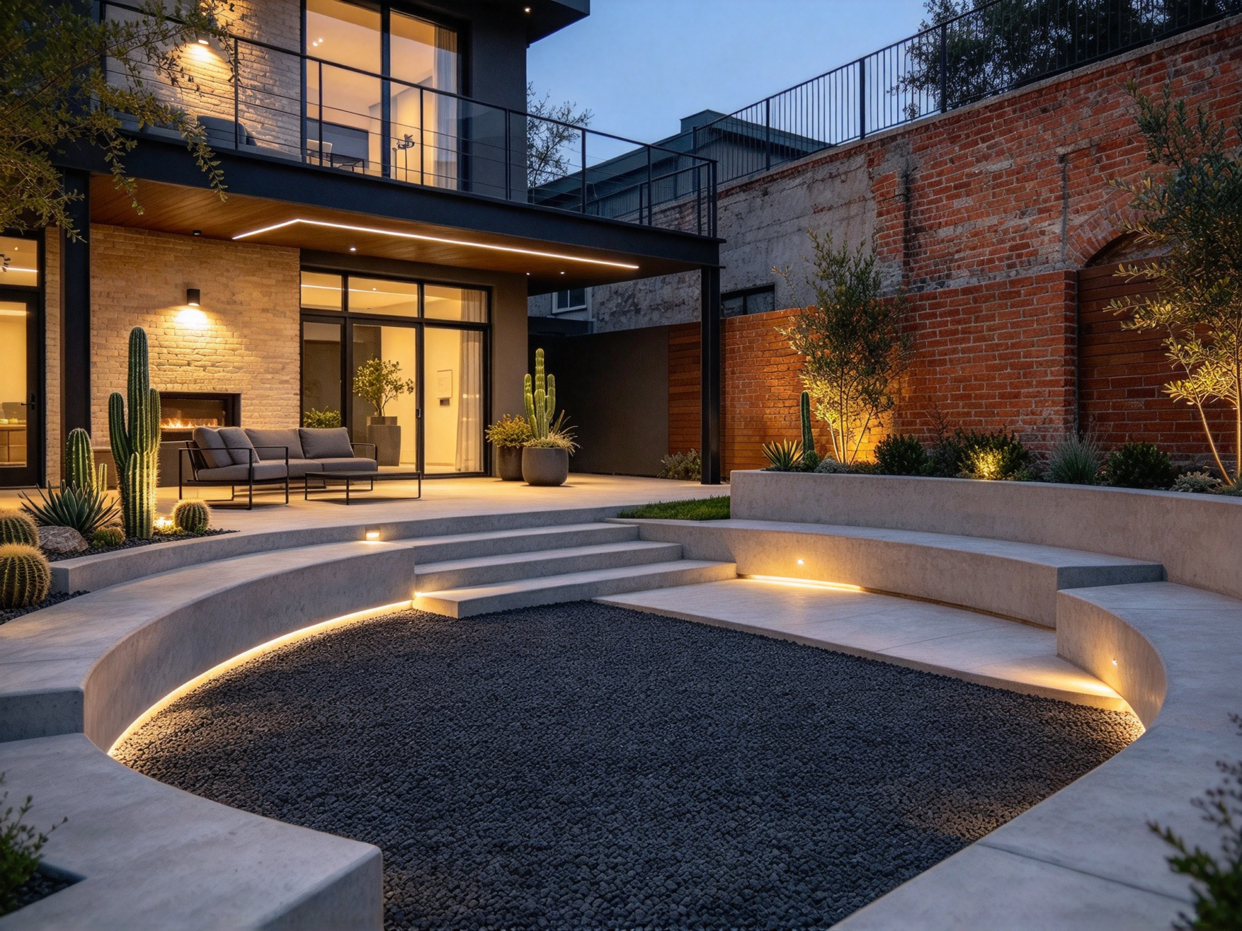 AI fire pit design review by homeowner - Before generation