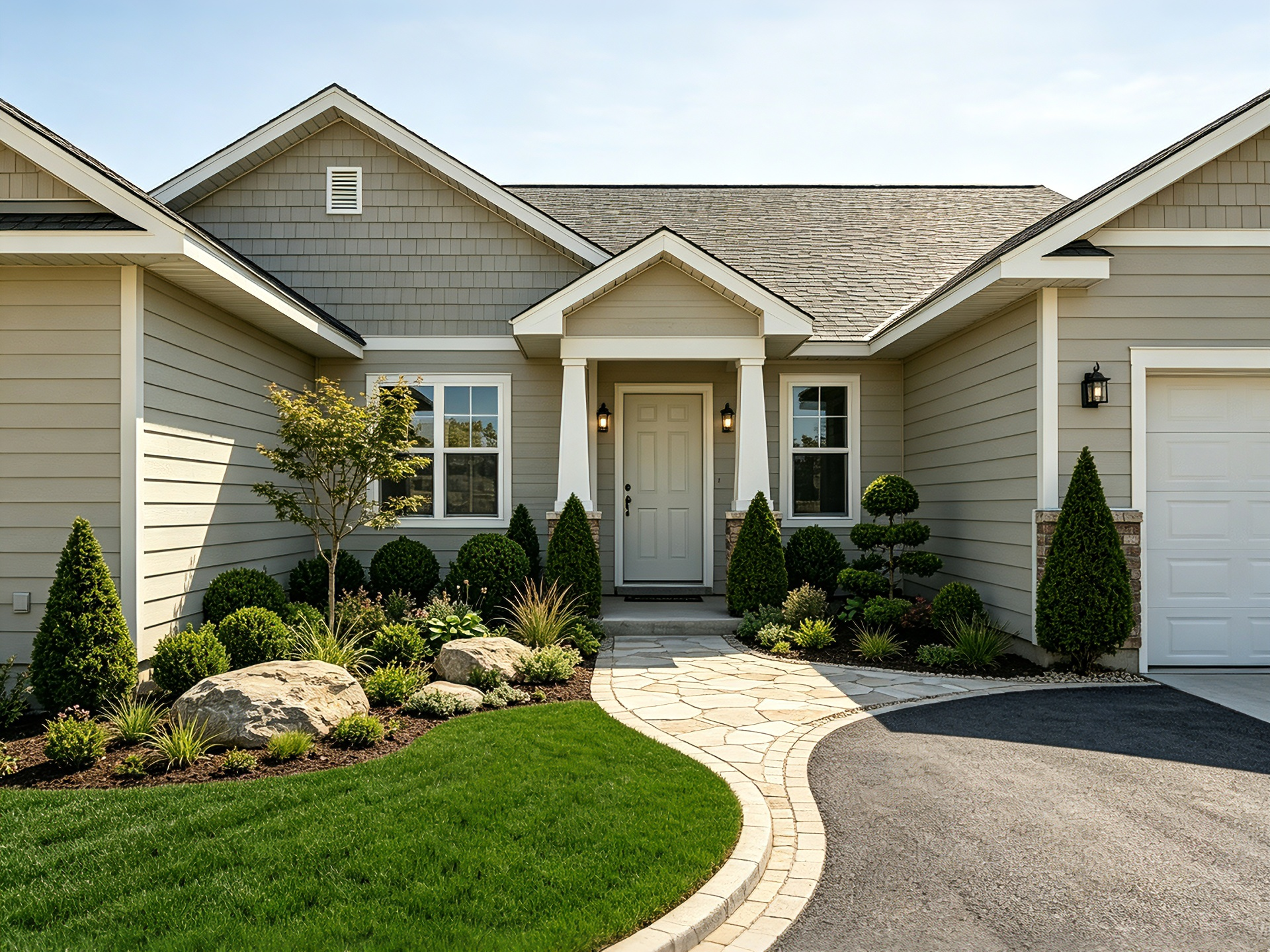 Free AI Front Yard Design Generator - After Generation