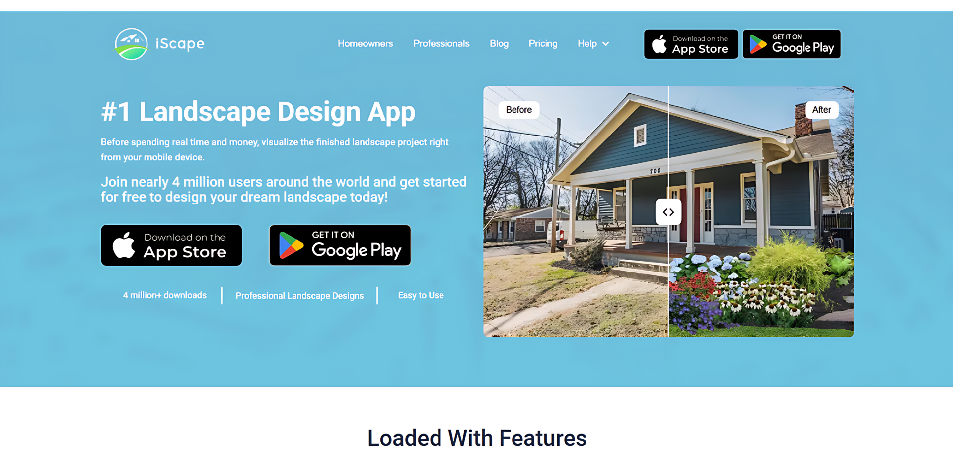 iScape landscape design app interface